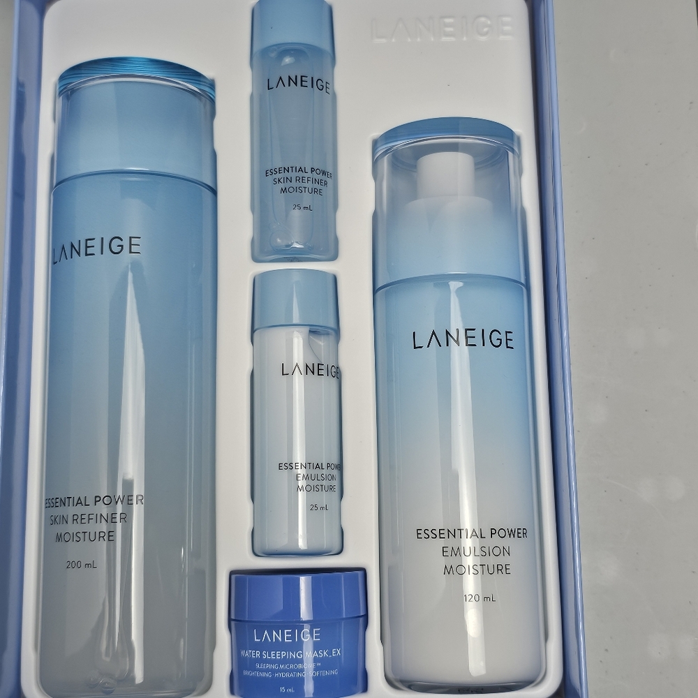 LANEIGE Blue Moisturizing Skincare Collection Essential Power Basic Duo Set NIB